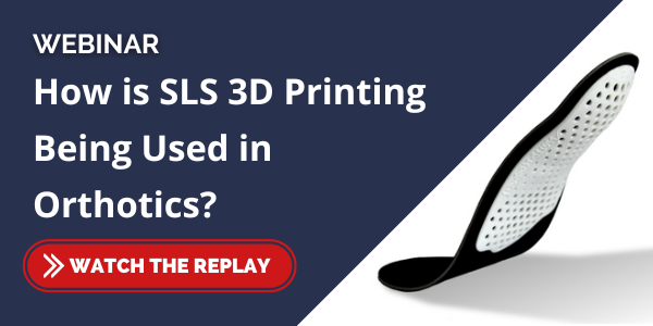 How is SLS 3D printing being used in orthotics